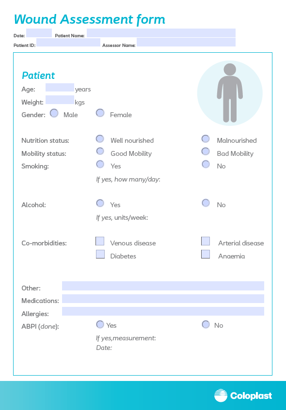 Printable Wound Assessment Form Printable Forms Free Online Printable Wound Assessment Form Printable Forms Free Online