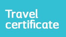 Get a travel certificate and go through airport security without worries