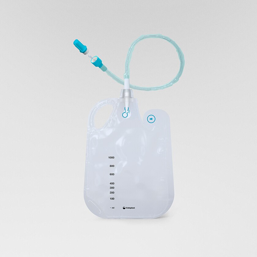 Soft grip for simple control while you catherise